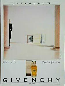 1986 GIVENCHY LE PERFUME GIVENCHY III PRESS ADVERTISEMENT - Picture 1 of 1