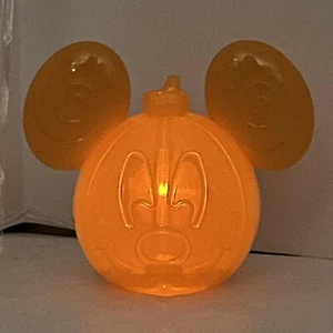 Disney Mickey Light Up Blinking Pumpkin Straw Bottle Topper Halloween - Picture 1 of 8