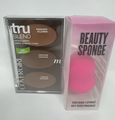 Covergirl TruBlend Contour Palette Highlight Contour Bronze M New With Sponge - Image 1 of 3