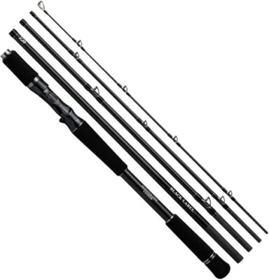 Daiwa 21 Black Label Travel C73H-5 Baitcasting Rod 7'3" Heavy 5pcs 14-30lb New - Image 1 of 4