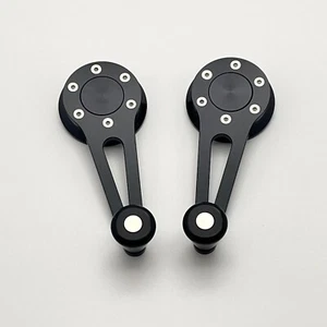Black Billet Window Crank Porsche 914, 924, 944 - Picture 1 of 3