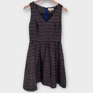 “MOULINETTE SOEURS” ANTHROPOLOGIE Glissade Tweed Tank Dress Brown Black Size 2 - Picture 1 of 14