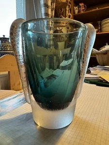 Alte Glas Vase Signiert/ Datiert 1960 Studioglas - Picture 1 of 19
