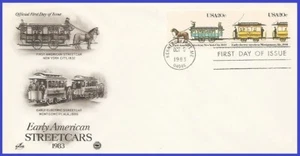 USA3 #2059 U/A PCS ARTCRAFT FDC STR2  Street Cars First American 1832 - Picture 1 of 1