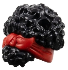 LEGO Nuevo Collado de Pelo 27-10 Minifigura Negro Enrollado Tirado Cabeza Roja Envoltura 71048 - Imagen 1 de 2