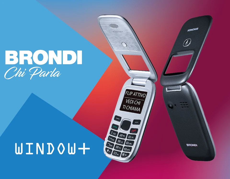 Cellulare Brondi 10278090 WINDOW Dual Sim Black