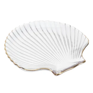 Decorative Glass Plates Display Glass Dinner Plates Christmas Serving Platter - Picture 1 of 12