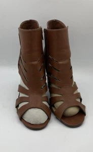 ANA A New Approach Brown Ankle Boots Booties Size 9M Leather Read - Picture 1 of 9