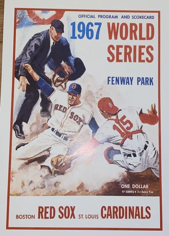 1967 World Series Poster - Boston Red Sox - St. Louis Cardinals - Fenway - Yaz Cover