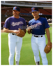 MLB 1991 Texas Rangers Goose Gossage Nolan Ryan Color  8 X 10 Photo Picture