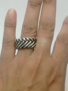 A men's ring made of 925 silver, size 12 and weighing 10 grams. It is very beaut - Picture 1 of 7