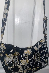 Vera Bradley Yellow Bird Peacock Cargo Sling Cross Body Handbag Purse Retired - Picture 1 of 20