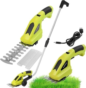 DEWINNER 2 in 1 Tagliasiepi Senza Fili e Cesoia per Erba, 7.2V con Manico Lungo - Foto 1 di 2