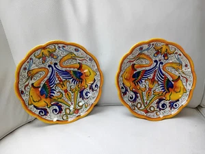 Handcrafted Ceramic Plate F.lli MARI DERUTA Raffaellesco Design 20 Cm - Picture 1 of 7