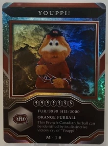 "Youppi" 2021-22 Upper Deck MVP Hockey Mascots #M-16 Montreal Canadiens - Picture 1 of 2