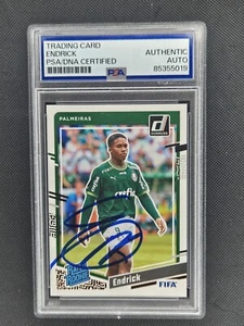 2023-24 Panini Donruss FIFA #176 Endrick Rated Rookie On Card Auto PSA Certified - Picture 1 of 2