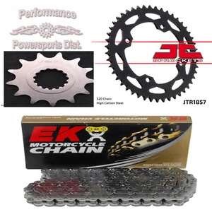 YAMAHA RAPTOR 700 SPROCKET & EK SRO6 O-RING CHAIN SET 14 /38 2006-2018 - Picture 1 of 3