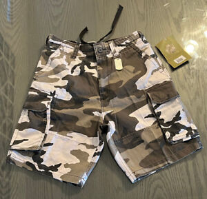 Rothco US Military Mens Camo Cargo Shorts Sz  27-31 waist White/Grey/Black New S