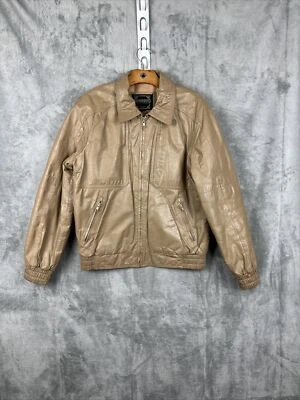 Chaqueta de cuero vintage para hombre Abrigo occidental Pioneer Wear Albuquerque N M EE. UU. Etiqueta 40 Foto 1 de 4