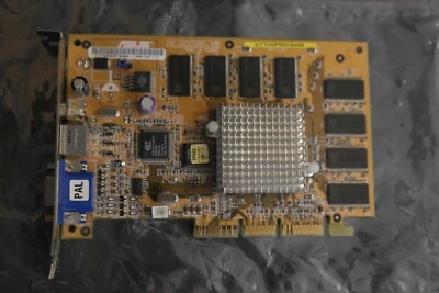ASUS V7100 Pro 64 MB AGP Nvidia GeForce 2 MX400 video VGA Graphic card - Image 1 of 4