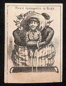 Minard's Liniment Funny Quack Victorian Trade Card "King of Pain" - Picture 1 of 2