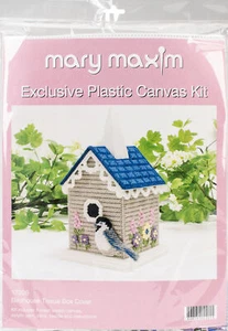 Mary Maxim 17326 Birdhouse Tissue Box Plastic Canvas Kit-5" 7 Count - Picture 1 of 1