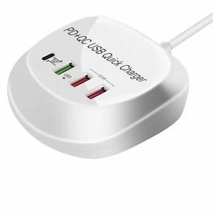 Caricatore da parete Quick Charge QC3.0 Type-C PD USB-C per iPhone 12 11 iPad Tablet PC - Foto 1 di 2