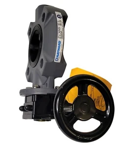 Hayward Butterfly Valve BYV Series 2.5in Pipe Gear PVC BYV11025A0EG000 2-1/2" - Picture 1 of 9