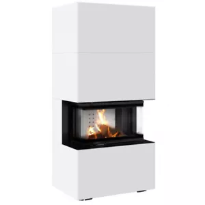 *EEK A Panorama-Kamin Kratki HOME EASY BOX weiß mit NBC 7 mit 7kW - Kaminbausatz - Bild 1 von 1