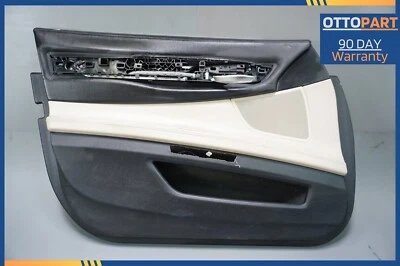 BMW F01 740Li 750i 2009-2012 tarjeta de panel de puerta delantera izquierda del lado del conductor negra OEM Foto 1 de 4