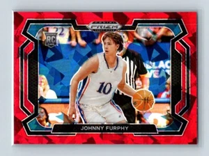 2024 Panini Prizm Draft Picks - Johnny Furphy #91 Red Ice Variation Prizm (RC) - Picture 1 of 2
