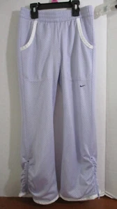 NIKE~Light Purple MESH TRACK PANTS~Pockets~Zippered Ankles~Girls Small - Picture 1 of 3