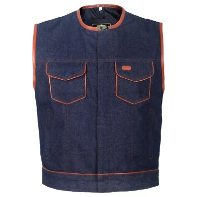 Chaleco Vaquero Moto con Bolsillos Interior en Todas las Tallas Foto 1 de 4