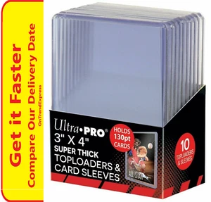 10 Ultra Pro Thick 130pt TOPLOADER Rigid Protector TOPLOADERS LOADER LOADERS   - Bild 1 von 4