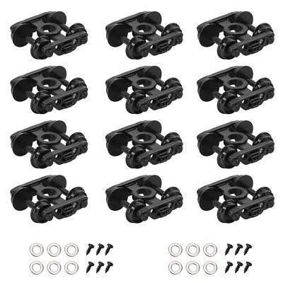 Evemodel 12pcs N Scale 1:150 Roller Bearing Plastic Wheels w/ Screw Washer - Image 1 of 4