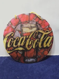 Charming Acrylic Coca-Cola Sun Catcher - 8" Round Hanging Decor for Windows, - Picture 1 of 7