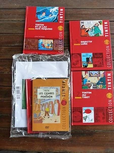 Tintin 1 DVD + 1 book + 1 board Pharaoh's Cigars + 3 booklets - Picture 1 of 5