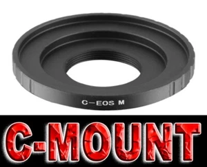 ANELLO ADATTATORE C MOUNT ADAPTER RING ADATTO A CANON EOS-M M5 M6 M50 MARK I II - Imagen 1 de 8