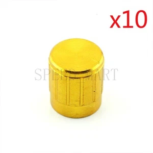 10 piezas perno de aluminio 15*17 mm interruptor giratorio potenciómetro control de volumen dorado - Imagen 1 de 4