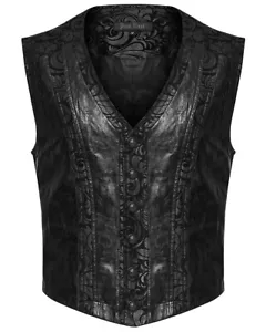 Punk Rave Mens Gothic Nobleman Waistcoat Vest - Picture 1 of 13