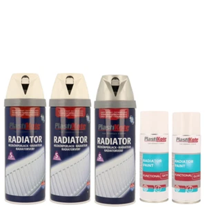 Plastikote Radiator Spray Paint 400ml Various Colours/Finishes - Picture 1 of 6