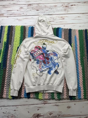 Sudadera con capucha Ed Hardy vintage para mujer talla M Foto 1 de 4
