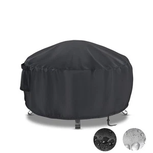 Round Fire Pit Cover - 40 Inch Waterproof Firepit Cover for Outdoor Patio Fir... - Picture 1 of 7