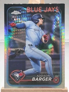 Addison Barger RC 2024 Topps Chrome Update Prizm Refractor Rookie Hyper ABP2 - Picture 1 of 2