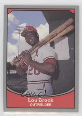 1990 Pacific Baseball Legends Lou Brock #12 HOF - Image 1 of 2