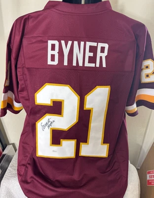 Earnest Byner autographed signed Washington Redskins Jersey JSA Witnessed COA - Image 1 of 3