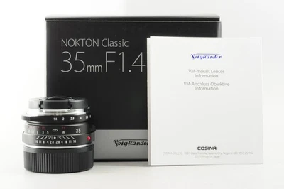 US Duty Paid Voigtlander NOKTON Classic 35mm F/1.4 II S.C SC VM Leica M Lens New - Image 1 of 4