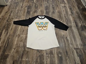 WWE Authentic John Cena Word Life 3/4 Long Sleeve Raglan Shirt Sz Large - Picture 1 of 4