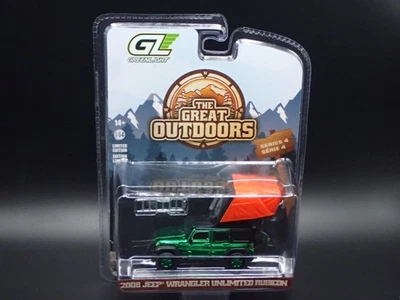 Jeep Wrangler Rubicon 2008 Greenlight Chrome Green Machine excelente aire libre 4 Foto 1 de 4