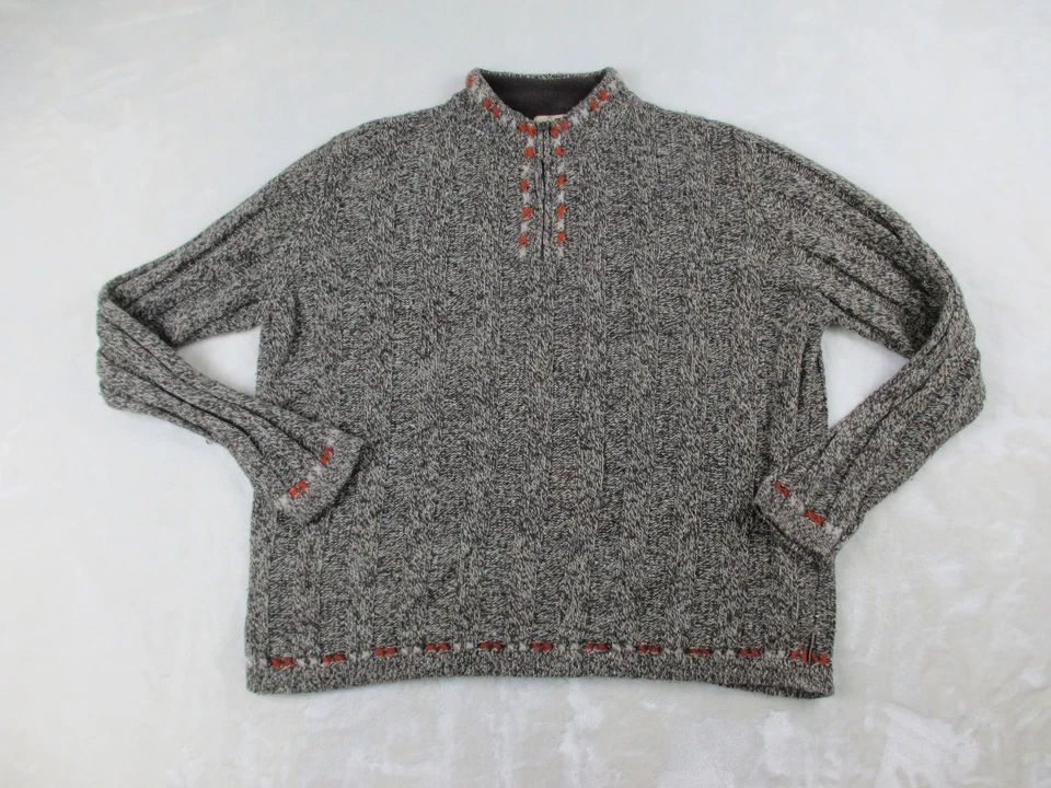 Woolrich Sweater Womens Large Brown Knit 1/4 Zip Pullover Casual Ladies - Image 1 of 4